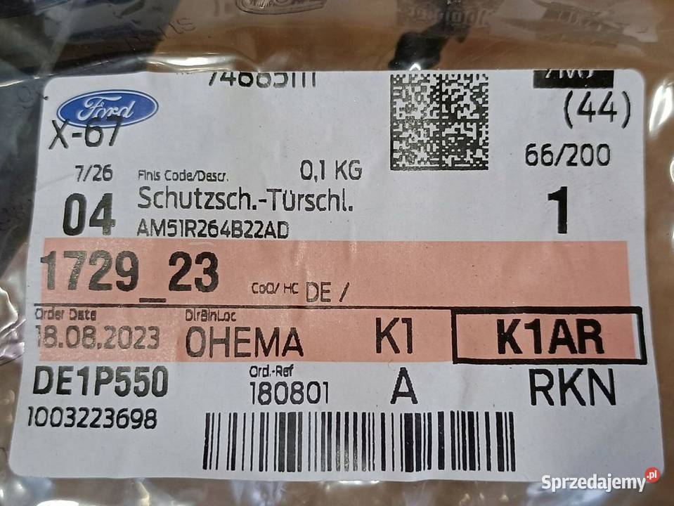 FORD C MK2 OSŁONA MOCOWANIE ZAMKA PRAWY TYŁ Pleszew