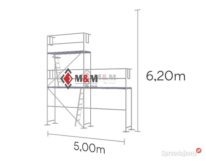 Rusztowanie 26 m2 elewacyjne na szczyt 5x62m Stare Siołkowice
