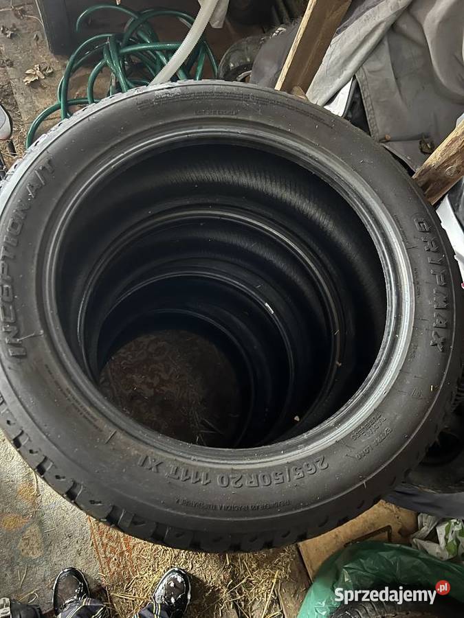 Komplet opon GRIPMAX International 26550R20 111T Rzeszów sprzedam
