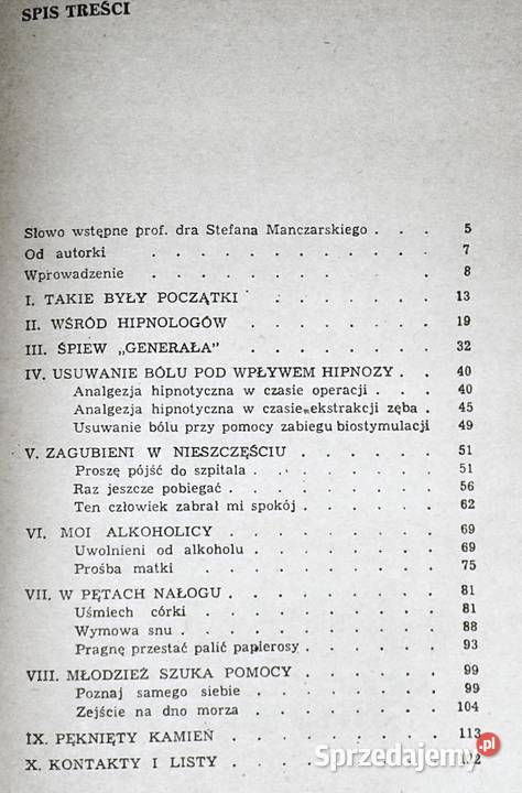 Spotkania z podświadomością Hipnoza werbalna i