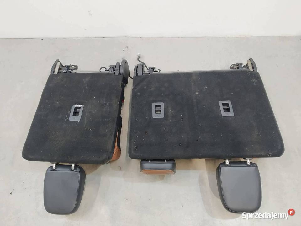 FOTELE III RZĄD ELEKTRYCZNIE SKŁADANE SKÓRA KPL osobowe