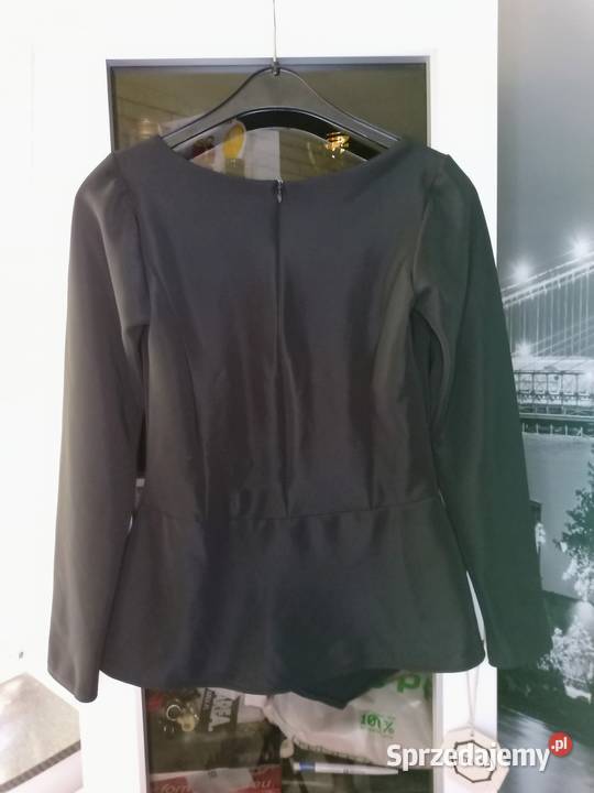 Bluza na długi rękaw czarny Bluzki i koszule łódzkie Ozorków