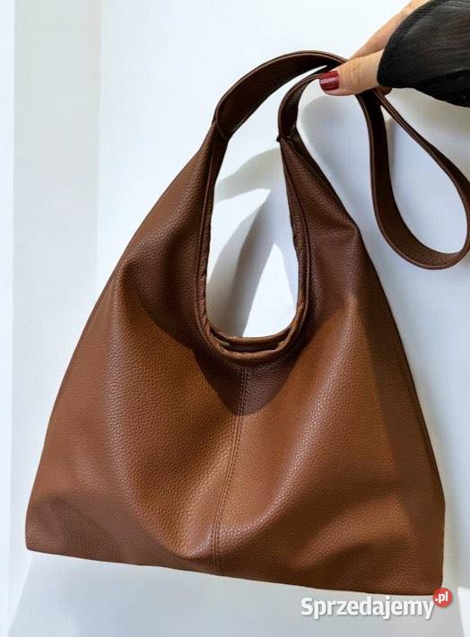 Nowa brązowa torebka hobo skórzana elegancka Torby i torebki Kraków