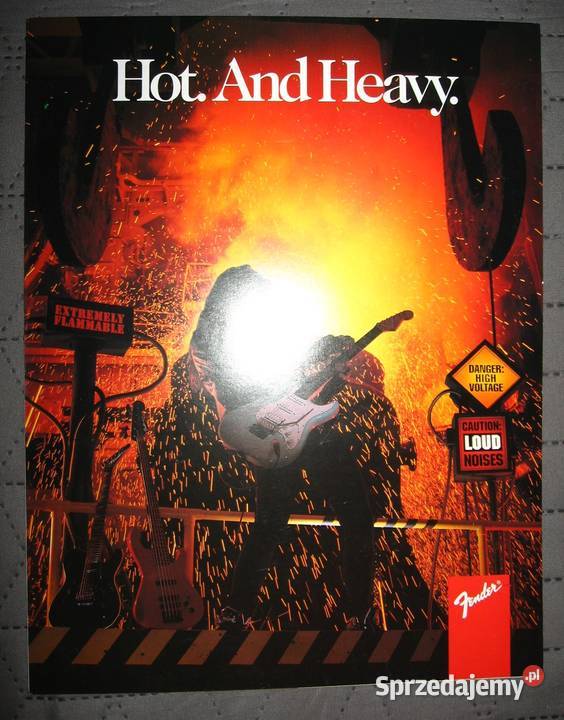 Fender Hot And Heavy guitar brochure catalog Kępice