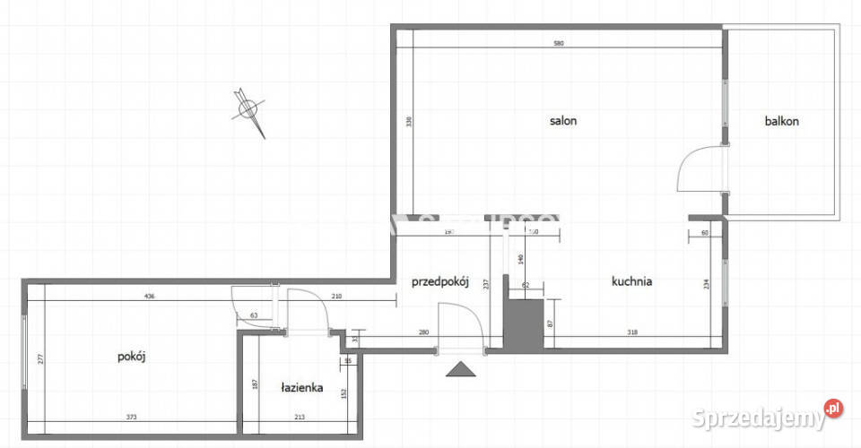 Do wynajęcia mieszkanie 53m2 2 pokoje Kraków Mieszkania