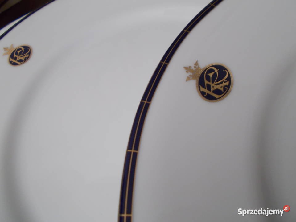 Luksusowa Porcelana Royal Kent Talerze Vintage zachodniopomorskie