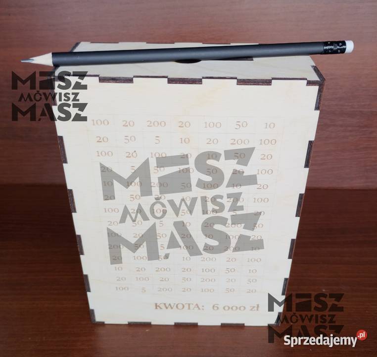 Skarbonka wykreślanka na dowolny cel i wybraną Racot