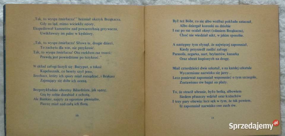 Wyprawa na żmirłacza Lewis Carroll poezja Proza i poezja Warszawa sprzedam