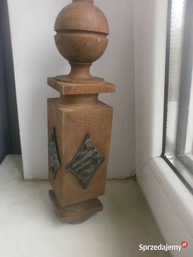 dekoracja ozdoba drewniana z metalowymi ozdobami Wyposażenie wnętrz Zielona Góra