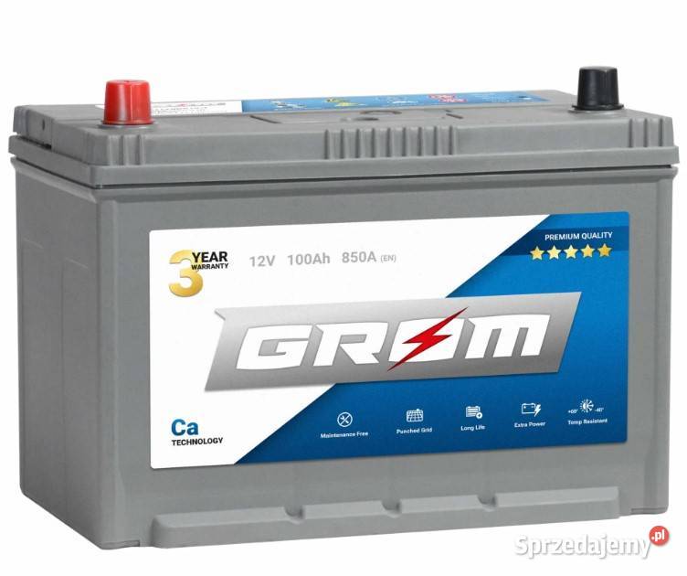 Akumulator GROM Premium 100Ah 850A Japan Lewy dolnośląskie Wałbrzych