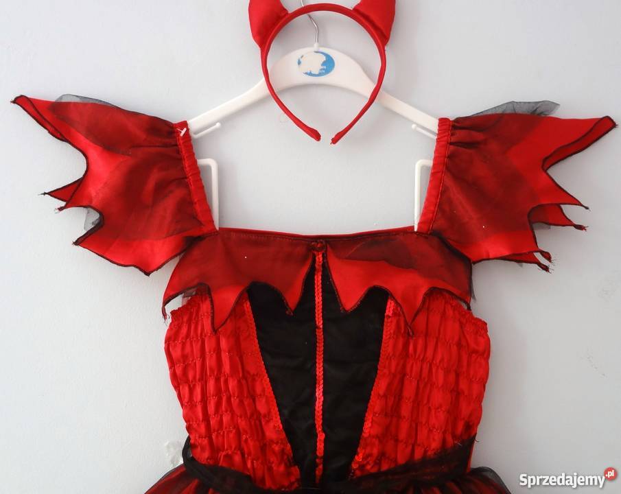 kostium diabełek 11 12 lat sukienka diablicy 152 Bydgoszcz