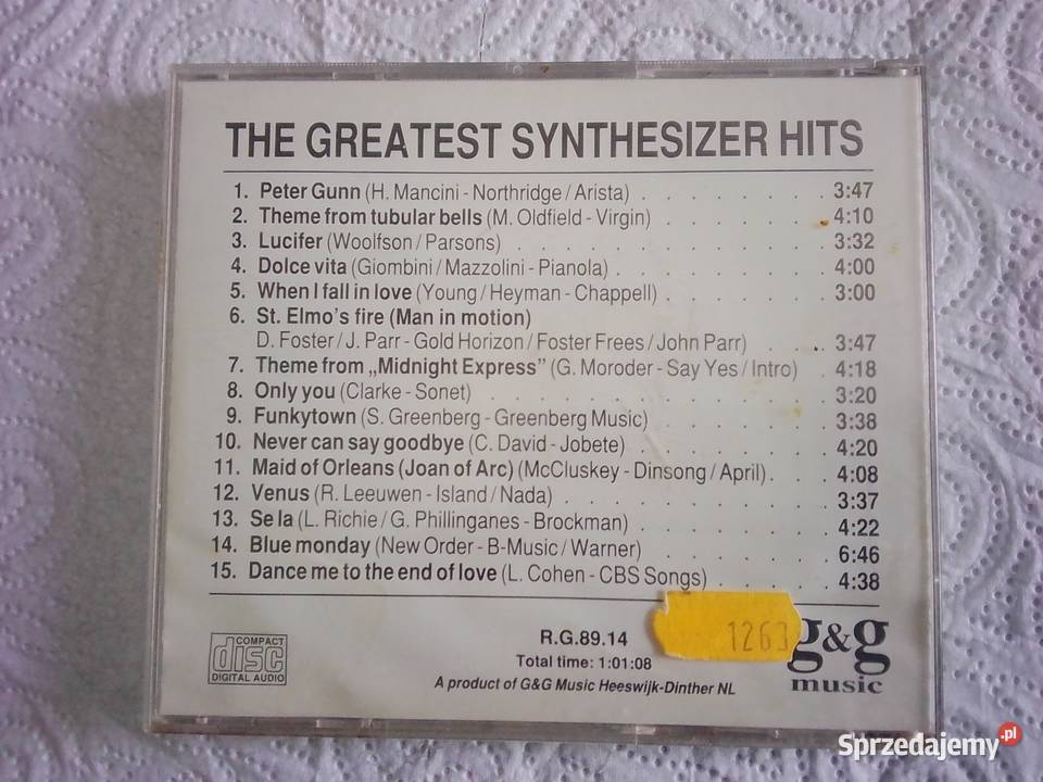 The Greatest Synthesizer Hits płyta cd CD