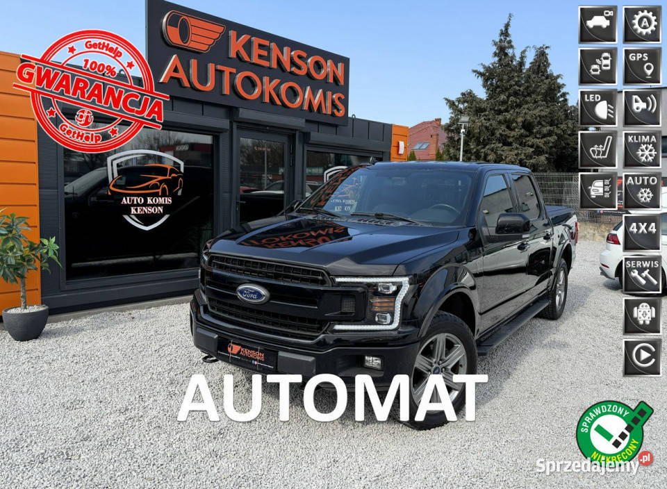 Ford F150 4x4 LED HAK Martwe Pole Grzane Fotele bluetooth Bydgoszcz