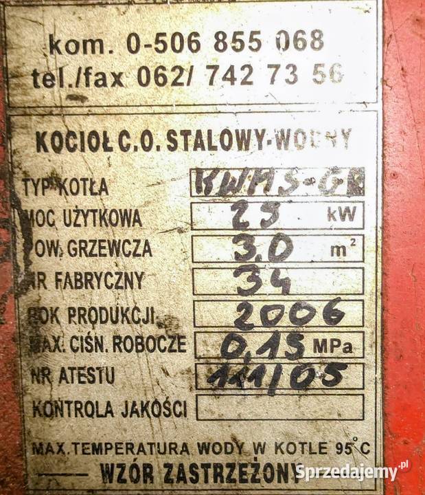 Piec na ekogroszek 25kw kompletny Jeżów Sudecki