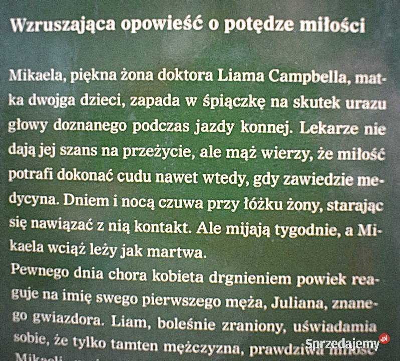 Cudowna moc miłości Kristin Hannah Chełmno