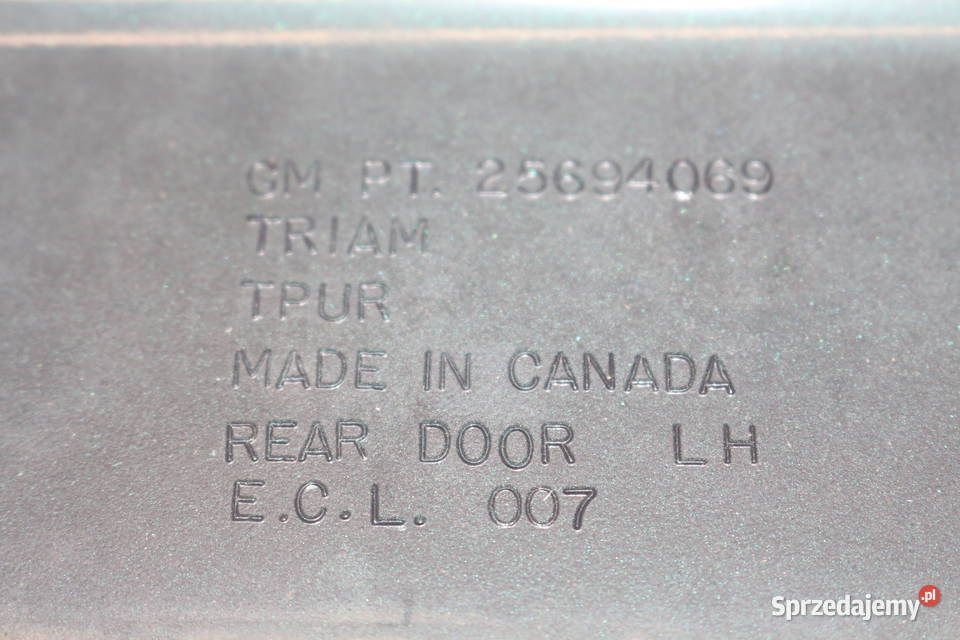 CADILLAC SEVILLE STS 9804 LISTWA DRZWI LEWA TYŁ Prochowice