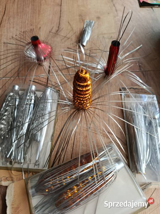 Pajączki bombki na choinkę z PRL Sztukę 14 sztuk Choszczno