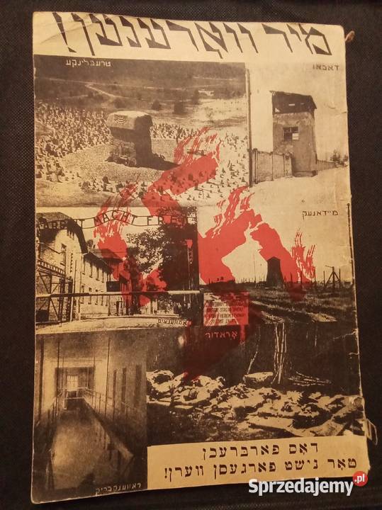 Książka w języku idisz o holokauście Warszawa mazowieckie