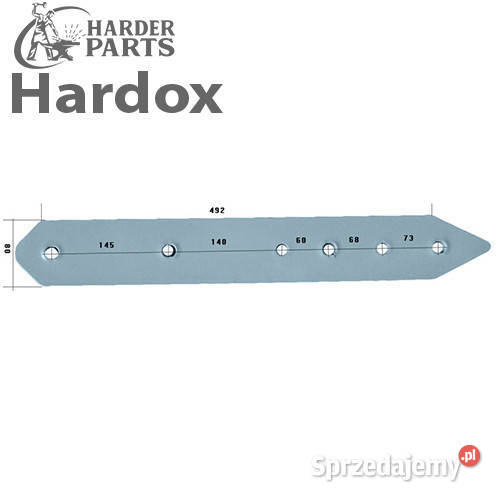 Płoza długa HARDOX 3411826S A1 części do pługa Suwałki