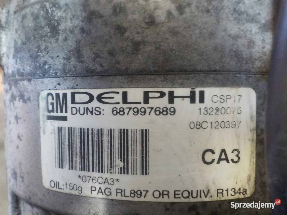 INSIGNIA ASTRA ZAFIRA 18 B 10r 140 sprezarka Kompresory klimatyzacji Suków sprzedam