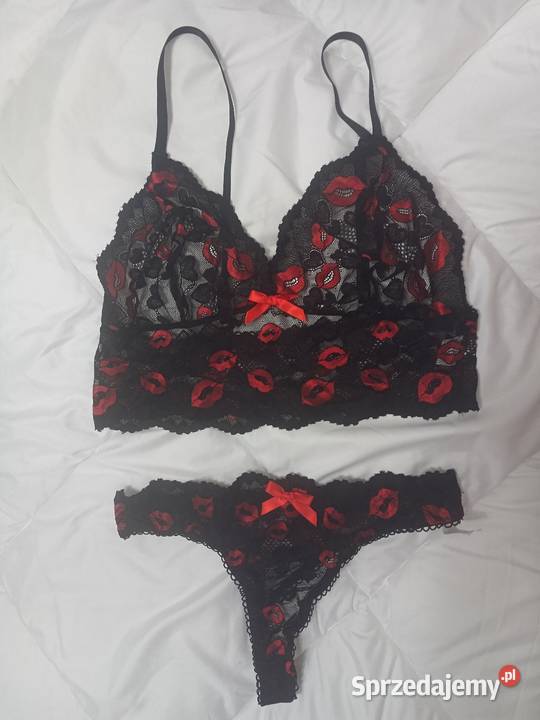 Komplet koronkowy L Moda i Styl sprzedam