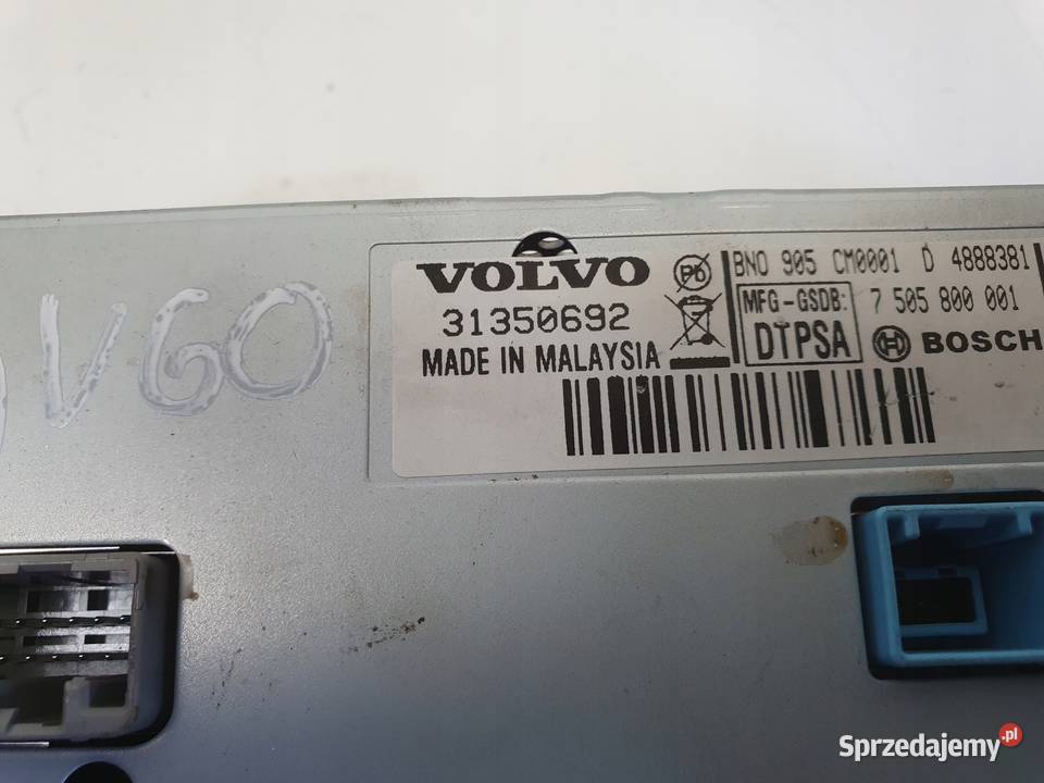 Volvo V40 II EKRAN NAWIGACJI Wyświetlacz monitor osobowe Części samochodowe