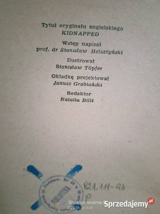 Porwany młodu Stevenson książki Warszawa