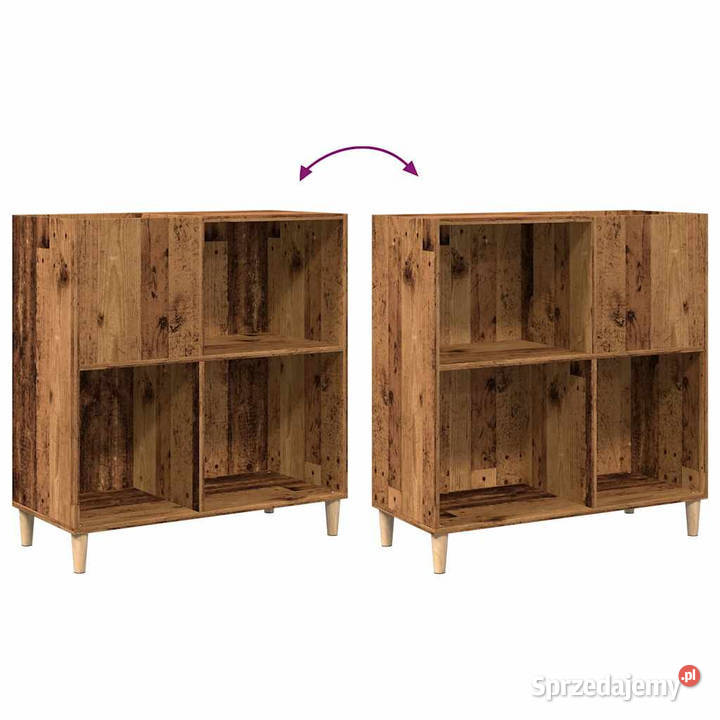Szafka na płyty stare drewno 845x38x89 WM857171 Warszawa sprzedam
