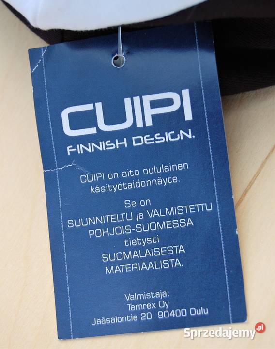 Laponia Finlandia czapka czarnobiała lekka