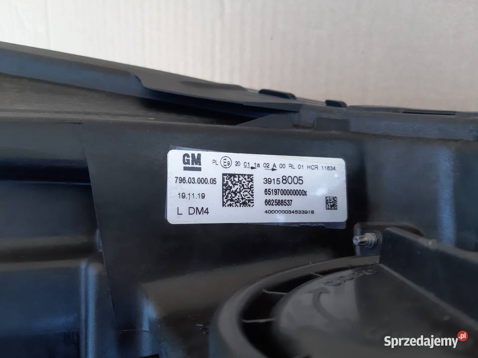 OPEL ASTRA K REFLEKTOR LEWY LAMPA LEWA LED lampy przednie Trzciel