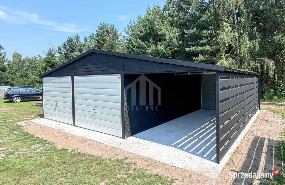 Garaż blaszany 6x6 wiata 3m 2x brama drzwi 2x Sprzedaż Kielce sprzedam