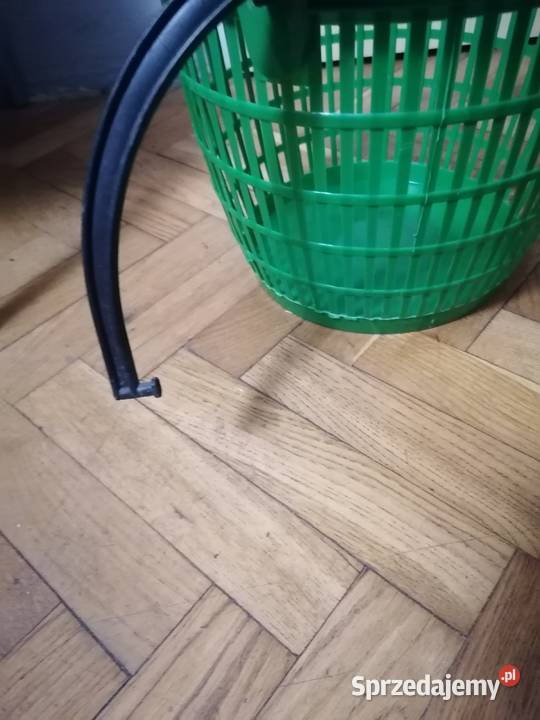 Okrągły kosz zielony
