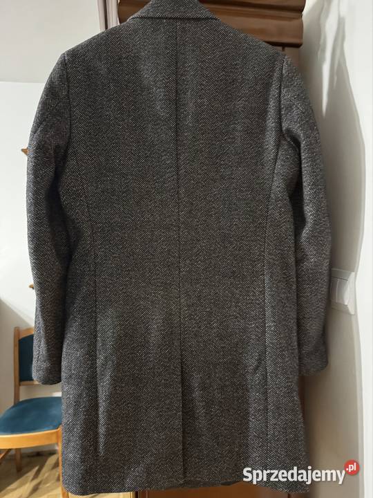Płaszcz męski S wełna premium by JJ szary melanż Jack&Jones śląskie sprzedam
