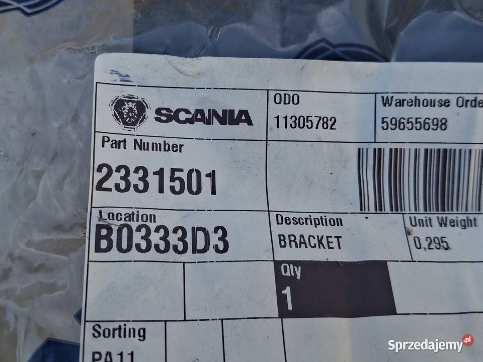 SCANIA R S UCHWYT WSPORNIK MOCOWANIE POLIKA ciężarowe lubuskie Bieleń