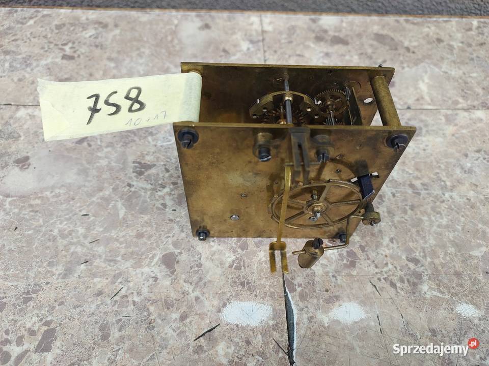 758 Mechanizm starego zegara ściennego pomorskie Tczew sprzedam