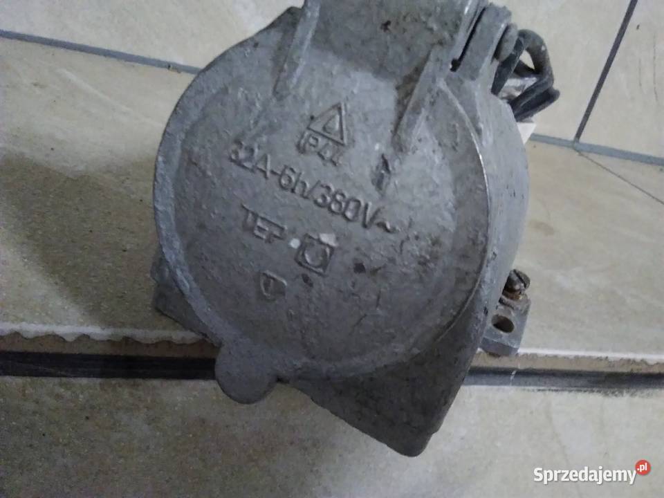 Gniazdo siłowe aluminiowe z PRL 32A 6h 360V IP44 Słupsk