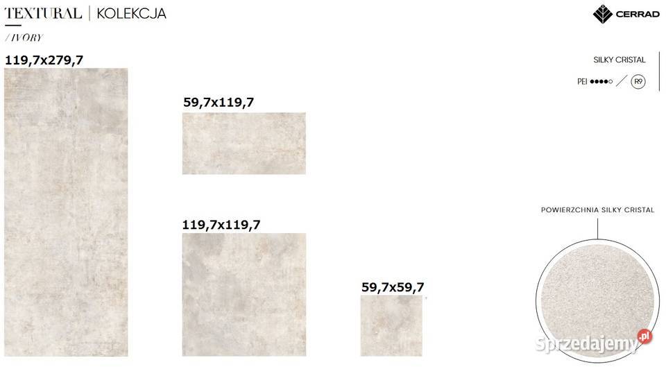 gres 60x60 60x120 120x120 120x280 textural silky Gorzów Wielkopolski