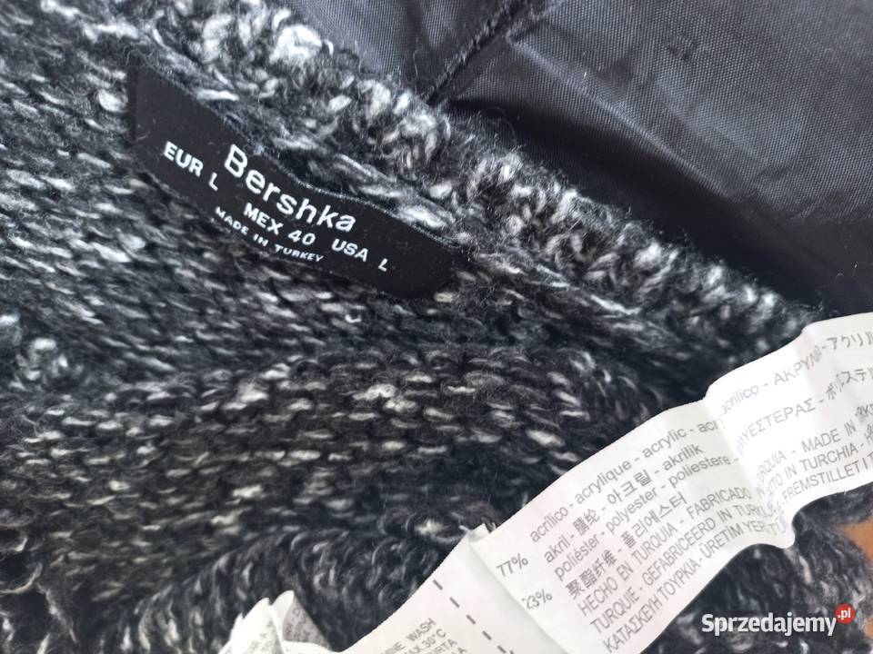 Sweter Z ROZDARCIAMI Damski czarny r 40 Bershka Białystok