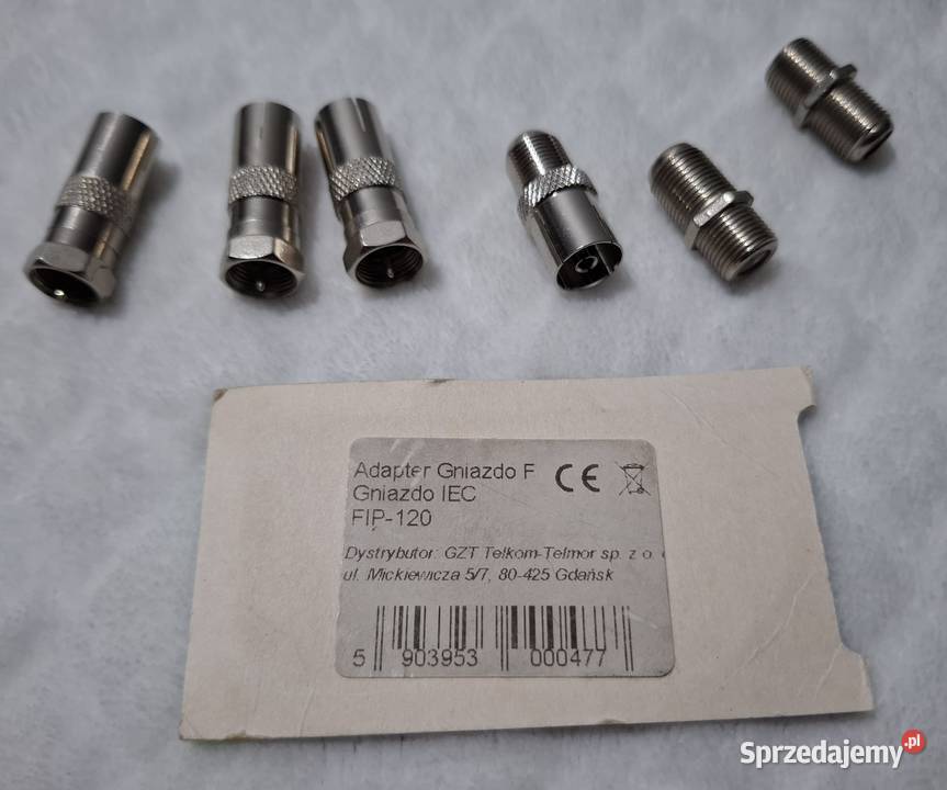 Adapter Gniazdo F Gniazdo IEC FIP120 zestaw śląskie Czeladź