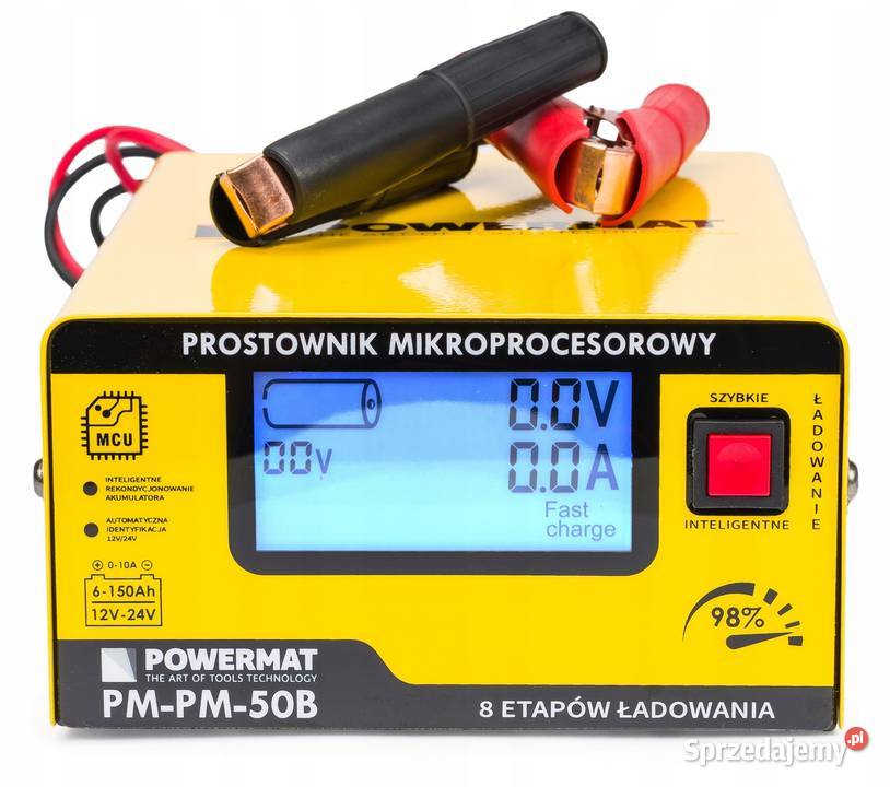 Prostownik MIKROPROCESOROWY Akumulatorowy 12V Diagnostyka silnika i elektroniki Motoryzacja Katowice