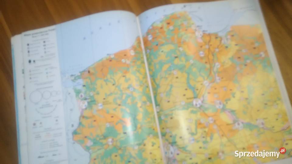 Geograficzny atlas Polski z 1999 roku mazowieckie Warszawa