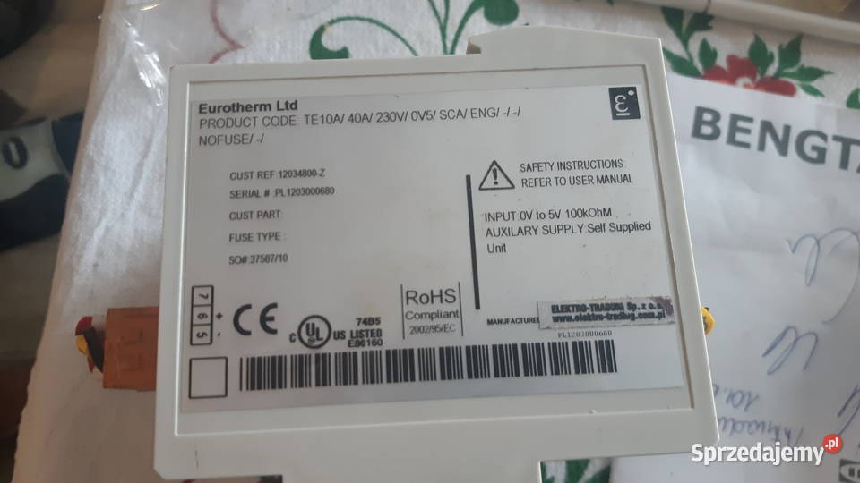 eurotherm te10 a te10a sterownik Jednofazłącznik Mosina sprzedam