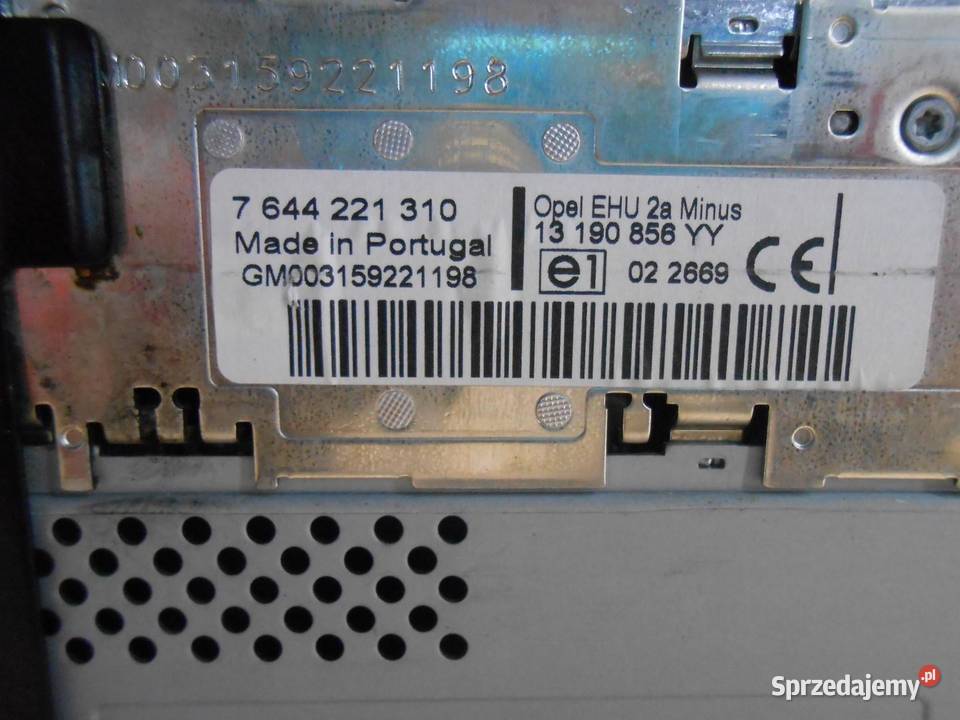 RADIO CD OPEL ASTRA III H 13190856 7644221310 sprzedam