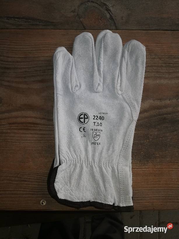 Skórzane rękawice robocze