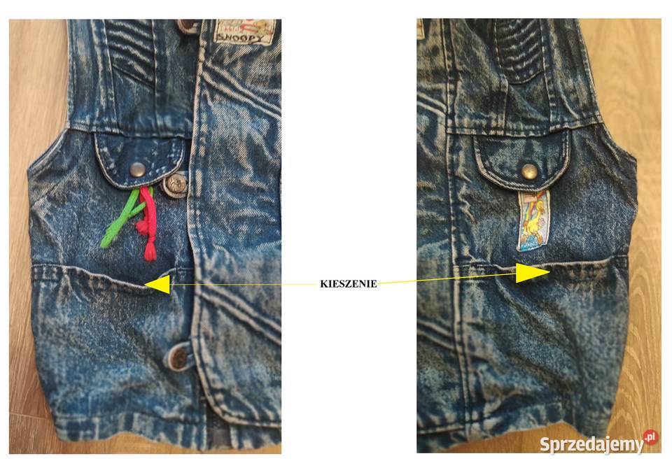 Kamizelka dziecięca JEANS niebieska podlaskie Hajnówka
