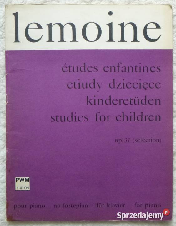 Nuty Henri Lemoine Etiudy dziecęce na fortepian mazowieckie Warszawa