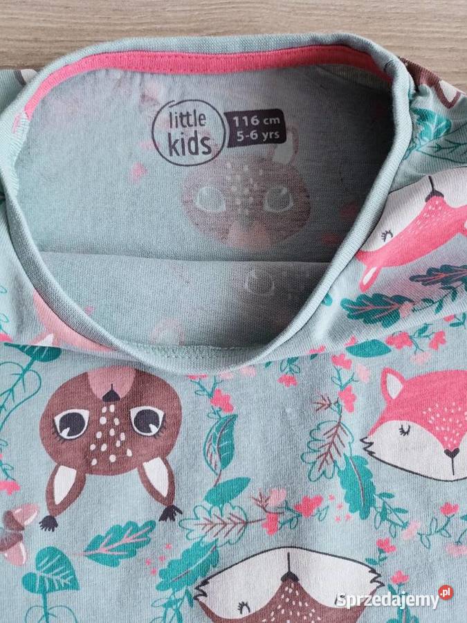 Bluzka koszulka dziewczęca na długi rękaw leśne Płock