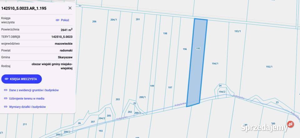 Działki rolne Odechów