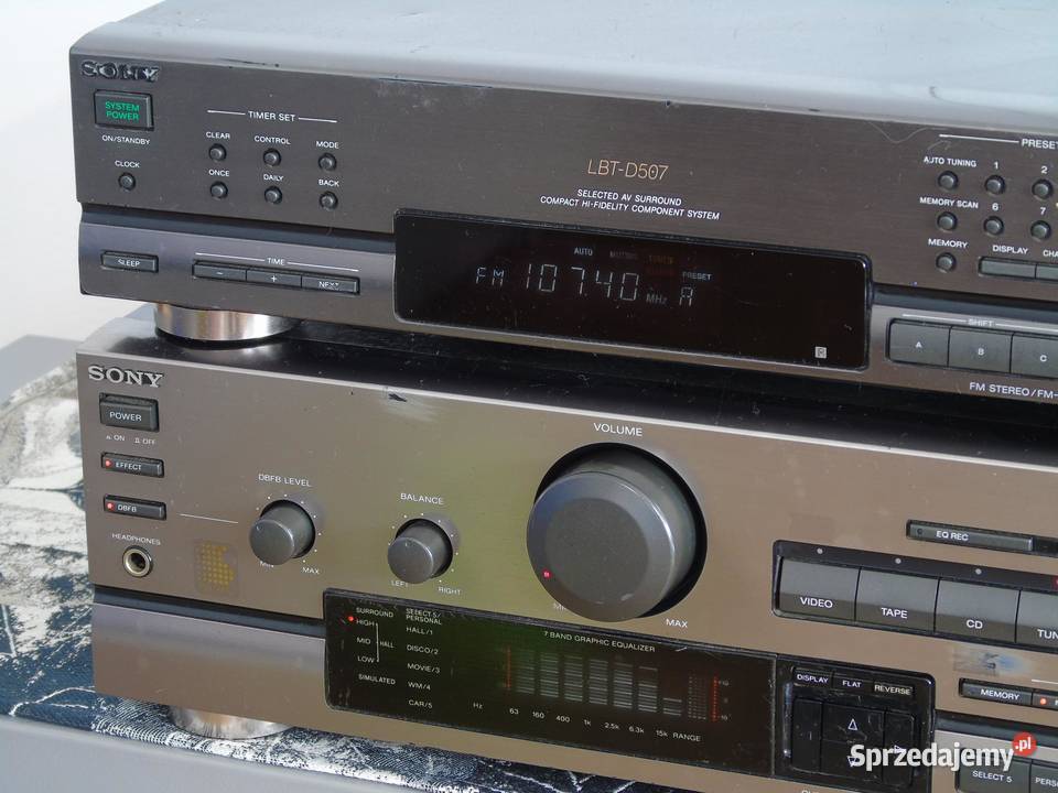 Wzmacniacz radio i korektor graficzny Sony