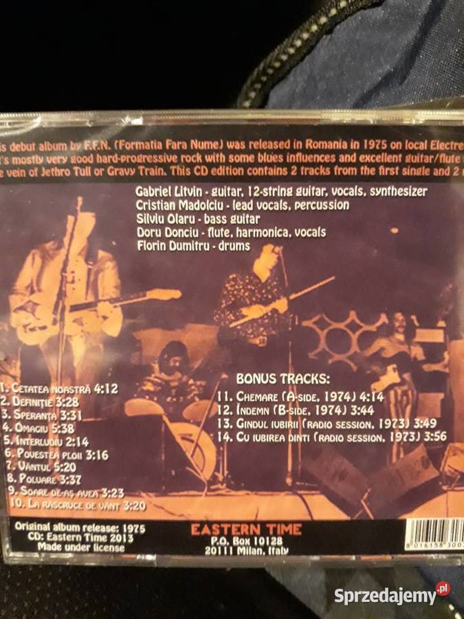 Archiwum rumuńskiego Progresiv Rocka FFN Zece CD Rzeszów
